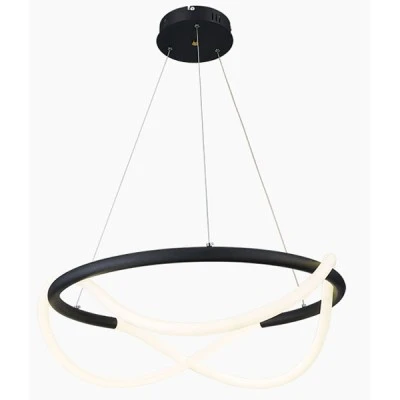 Κρεμαστό φωτιστικό LED "PARIS" LEGGENDA με φυσικό φως 3700Κ 49W σε μαύρο χρώμα και διάμετρο Φ60