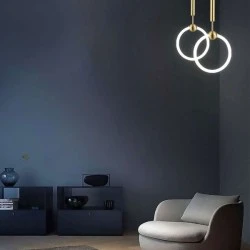 Κρεμαστό φωτιστικό LED "TOULOUSE" LEGGENDA χρυσό 10W 1000lm φυσικό λευκό φως 3700Κ