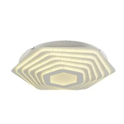 Επίτοιχο φωτιστικό LED "HERVAS" LEGGENDA 125W  λευκό με ασύρματο τηλεχειρισμό 3+1 ψυχρό - φυσικό - θερμό