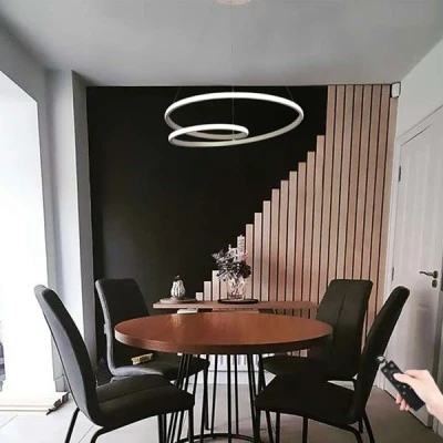 Κρεμαστό φωτιστικό LED GRANADA 72W λευκό Φ60cm με 3 επιλογές φωτισμού (ψυχρό - φυσικό- θερμό) 7200lm Κρεμαστό φωτιστικό LED GRANADA 72W λευκό Φ60cm με 3 επιλογές φωτισμού (ψυχρό - φυσικό- θερμό) 7200lm