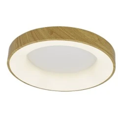 Φωτιστικό LED TENERIFE WOOD 55W με ασύρματο τηλεχειρισμό 3+1 ψυχρό - φυσικό - θερμό dimmable
