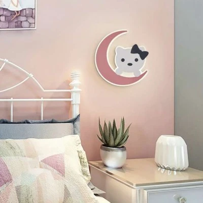 LED φωτιστικό απλίκα τοίχου PINK KITTY 36W εναλλαγής φωτισμού λευκό + ροζ LED φωτιστικό απλίκα τοίχου PINK KITTY 36W εναλλαγής φωτισμού λευκό + ροζ