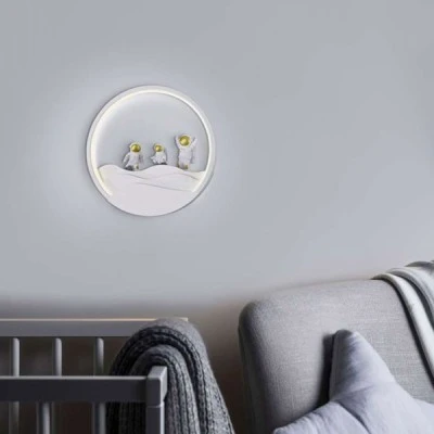 LED φωτιστικό απλίκα τοίχου λευκή SPACE 18W εναλλαγής φωτισμού 3 σε 1 3000K,4000K,6000K 1800lm LED φωτιστικό απλίκα τοίχου λευκή SPACE 18W εναλλαγής φωτισμού 3 σε 1 3000K,4000K,6000K 1800lm