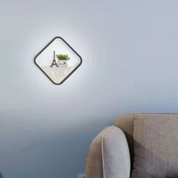LED φωτιστικό απλίκα τοίχου GARDEN 18W εναλλαγής φωτισμού 3 σε 1 3000K - 4000K - 6000K 1800lm