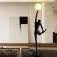 Φωτιστικό LED δαπέδου "IRIDA" LEGGENDA Ε27X1 από ρητίνη και αλουμίνιο σε μαύρο χρώμα