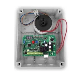 Πίνακας ελέγχου κινητήρων 24 VDC με encoder ή τερματικούς διακόπτες για πόρτες οροφής με κυτίο