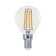 Διακοσμητική λάμπα led filament σφαιρική διάφανη E14 5W 230V 2700k θερμό λευκό φως 680lm