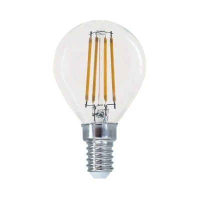 Διακοσμητική λάμπα led filament σφαιρική διάφανη E14 5W 230V 2700k θερμό λευκό φως 680lm Διακοσμητική λάμπα led filament σφαιρική διάφανη E14 5W 230V 2700k θερμό λευκό φως 680lm