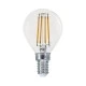 Διακοσμητική λάμπα led filament σφαιρική διάφανη E14 5W 230V 2700k θερμό λευκό φως 680lm Διακοσμητική λάμπα led filament σφαιρική διάφανη E14 5W 230V 2700k θερμό λευκό φως 680lm