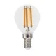 Διακοσμητική λάμπα led filament σφαιρική διάφανη E14 6W 230V 2700k θερμό λευκό φως 760lm