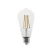 Διακοσμητική λάμπα led αβοκάντο E27 6W 230V θερμό λευκό φως 2700K 820lm διάφανο κάλυμμα