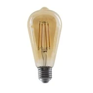 Διακοσμητική λάμπα led αβοκάντο E27 8W 230V θερμό λευκό φως 2700K 900lm & μελί κάλυμμα