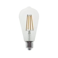 Διακοσμητική λάμπα led αβοκάντο E27 ντιμαριζόμενη 8W 230V 2700k θερμό φως 980lm & διάφανο κάλυμμα