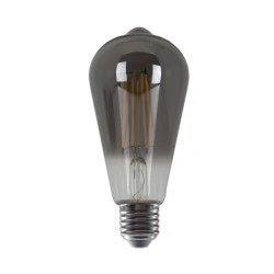 Διακοσμητική λάμπα led smοke αβοκάντο E27 8W 230V θερμό λευκό φως 1800K 400lm διάφανο κάλυμμα