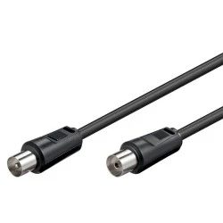 Καλώδιο κεραίας αρσενικό σε θηλυκό GOOBAY <70dB CCS με μήκος 7.5m σε μαύρο χρώμα