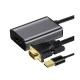 Aντάπτορας HDMI σε VGA & USB CABLETIME με ανάλυση οθόνης 1080p & μήκος καλωδίου 15cm σε μαύρο χρώμα Aντάπτορας HDMI σε VGA & USB CABLETIME με ανάλυση οθόνης 1080p & μήκος καλωδίου 15cm σε μαύρο χρώμα