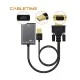 Aντάπτορας HDMI σε VGA & USB CABLETIME με ανάλυση οθόνης 1080p & μήκος καλωδίου 15cm σε μαύρο χρώμα Aντάπτορας HDMI σε VGA & USB CABLETIME με ανάλυση οθόνης 1080p & μήκος καλωδίου 15cm σε μαύρο χρώμα