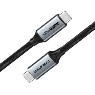 Καλώδιο CABLETIME USB-C CT-C160 USB 3.1 100W μεταφορά δεδομένων 20Gbps 4K με μήκος 1.5m μαύρο