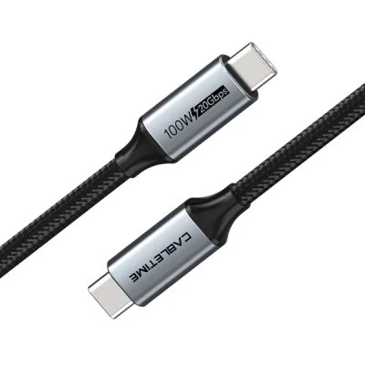 Καλώδιο CABLETIME USB-C CT-C160 USB 3.1 100W μεταφορά δεδομένων 20Gbps 4K με μήκος 1.5m μαύρο