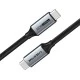 Καλώδιο CABLETIME USB-C CT-C160 USB 3.1 100W μεταφορά δεδομένων 20Gbps 4K με μήκος 1.5m μαύρο