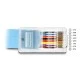 Καλώδιο serial DELOCK RS-232 DB9 σε RJ45 με μήκος 1m σε μπλε χρώμα