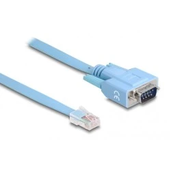 Καλώδιο serial DELOCK RS-232 DB9 σε RJ45 με μήκος 1m σε μπλε χρώμα