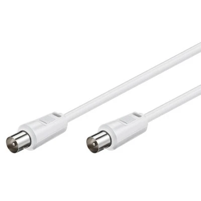 Καλώδιο κεραίας αρσενικό GOOBAY <70dB CCS με μήκος 1.5m σε λευκό χρώμα 