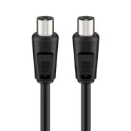 Καλώδιο κεραίας αρσενικό GOOBAY  <70dB CCS με μήκος 1.5m σε μαύρο χρώμα