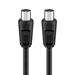 Καλώδιο κεραίας αρσενικό GOOBAY  <70dB CCS με μήκος 1.5m σε μαύρο χρώμα