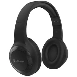 Ασύρματα ακουστικά κεφαλής CELEBRAT  με μικρόφωνο bluetooth διάμετρος ηχείων 40mm σε μαύρο χρώμα