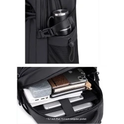 Τσάντα πλάτης ARCTIC HUNTER με θήκη laptop 15.6" με χωρητικότητα 25L σε μαύρο χρώμα