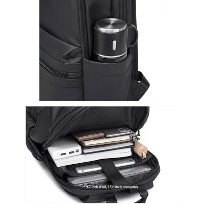 Τσάντα πλάτης ARCTIC HUNTER B00536 με θήκη laptop 15.6" 21L σε μαύρο χρώμα από αδιάβροχο υλικό Τσάντα πλάτης ARCTIC HUNTER B00536 με θήκη laptop 15.6" 21L σε μαύρο χρώμα από αδιάβροχο υλικό