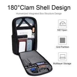 Τσάντα πλάτης ARCTIC HUNTER  με θήκη laptop 15.6'' με χωρητικότητα 21L σε γκρι χρώμα 