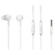 Ενσύρματα ακουστικά CELEBRAT earphones με μικρόφωνο G19 jack 3.5mm μήκος καλωδίου 1.2m σε λευκό χρώμα