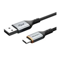 Καλώδιο USB σε USB-C CABLETIME 3A με απόδοση φόρτισης 15W με μήκος 1m μαύρο