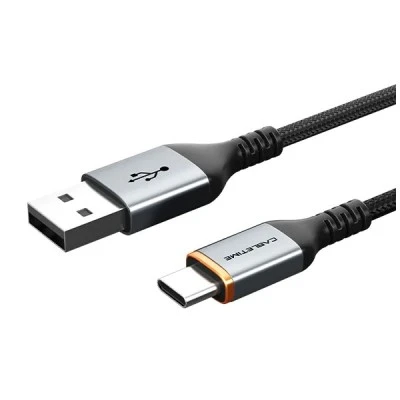 Καλώδιο USB σε USB-C CABLETIME 3A με απόδοση φόρτισης 15W με μήκος 1m μαύρο