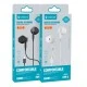 Ακουστικά ενσύρματα CELEBRAT earphones με μικρόφωνο D12 USB-C με μήκος καλωδίου 1.2m σε λευκό χρώμα 