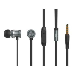 Ενσύρματα ακουστικά CELEBRAT Earphones με μικρόφωνο D710mm 3.5mm με μήκος καλωδίου 1.2m μαύρο χρώμα 