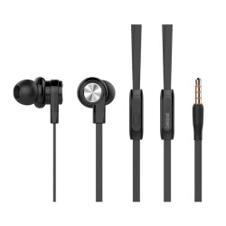 Ακουστικά CELEBRAT με μικρόφωνο D9 υποδοχή jack 3.5mm με μήκος καλωδίου 1.2m σε μαύρο χρώμα