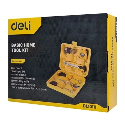 Σετ εργαλείων DELI DL1011J με θήκη 11 τεμάχια & ποιοτική κατασκευή 