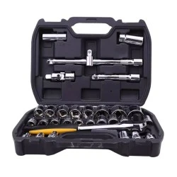 Σετ καστάνια με καρυδάκια DELI DL1032 με θήκη 1/2"  Cr-V αποτελούμενο από 32 τεμάχια