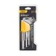 Σετ κλειδιά Allen DELI DL3088 με μακρύ βραχίονα 1.5-10mm από Cr-V  9 τεμάχια