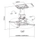  Βάση για projectors BRATECK οροφής με 360° περιστροφή ρυθμιζόμενη βάρος έως 15kg