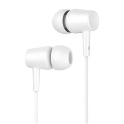 Ακουστικά ψείρες CELEBRAT G13 με μικρόφωνο 10mm iack 3.5mm με μήκος καλωδίου 1.2m λευκό χρώμα 
