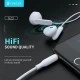 Ακουστικά ενσύρματα CELEBRAT earphones με μικρόφωνο G23 3.5mm με μήκος καλωδίου 1.2m σε λευκό χρώμα Ακουστικά ενσύρματα CELEBRAT earphones με μικρόφωνο G23 3.5mm με μήκος καλωδίου 1.2m σε λευκό χρώμα