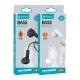 Ακουστικά ενσύρματα CELEBRAT earphones με μικρόφωνο G23 3.5mm με μήκος καλωδίου 1.2m σε λευκό χρώμα Ακουστικά ενσύρματα CELEBRAT earphones με μικρόφωνο G23 3.5mm με μήκος καλωδίου 1.2m σε λευκό χρώμα