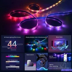 SONOFF smart LED ταινία 5m L3 Pro RGBIC αδιάβροχη με δυνατότητα σύνδεσης Wi-Fi & Bluetooth