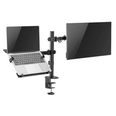Βάση γραφείου BRATECKBRATECK LDT66-C024ML για οθόνη 17"-32" & laptop έως 9kg ρυθμιζόμενη Βάση γραφείου BRATECKBRATECK LDT66-C024ML για οθόνη 17"-32" & laptop έως 9kg ρυθμιζόμενη