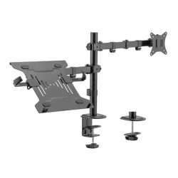 Βάση γραφείου BRATECKBRATECK LDT66-C024ML για οθόνη 17"-32" & laptop έως 9kg ρυθμιζόμενη