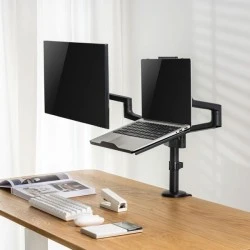 Βάση laptop BRATECK  NBH-7 για βάση οθονών VESA έως 17" σε μαύρο χρώμα βάρος έως 5kg